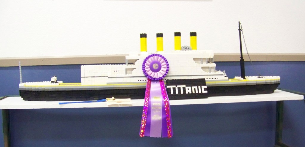 A Lego version of the Titanic by Rio Shemet-Pitcher of Homer.-Photo by McKibben Jackinsky, Homer News