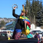 The newly-crowned Mr. Homer, Lucas Thoning, reigns over Saturday’s Homer Winter Carnival parade.-Photo by McKibben Jackinsky, Homer News