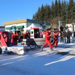 Outhouse racers compete last year at the Homer Winter Carnival. -Photo by McKibben Jackinsky, Homer News