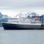 In this file photo, the M/V Tustumena returns to Homer after visiting Seldovia.