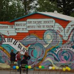 Visitors draw on Etude Studio on June 6 for Mary Epperson Day. -Photo provided, Homer Council on the Arts