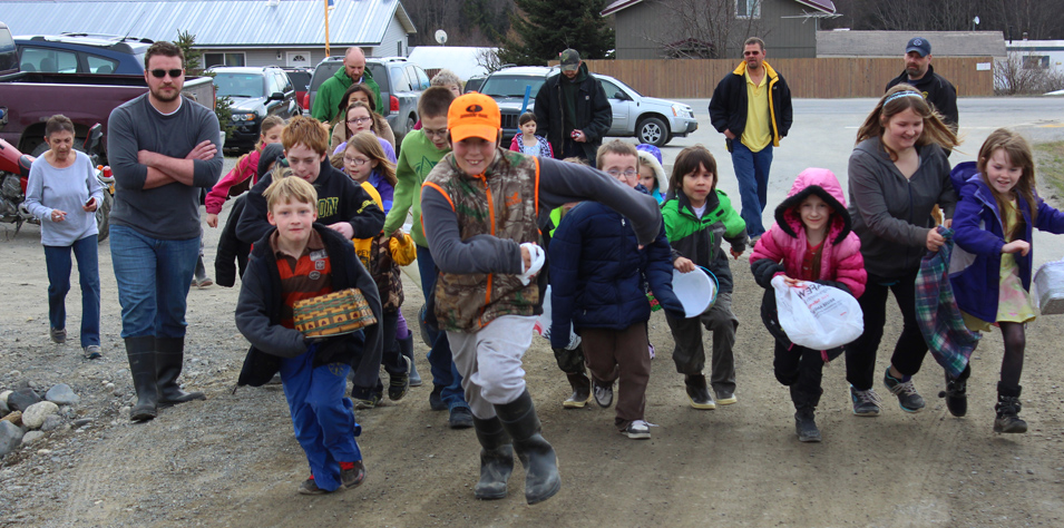 The Easter Bunny was the special guest at American Legion Post 16’s Easter Egg hunt on Saturday, but it was the excitement of the egg hunt that had youngsters scouring the yard of the Dillon residence-McKibben Jackinsky