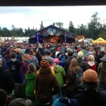 The Salmonstock crowd gathers before the main stage-Photo by Kate Huber, Renewable Resources Foundation