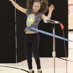 Ireland Styvar performs her “Hula Hoop Magic” routine.-Photo by McKibben Jackinsky, Homer News