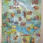 Jennifer Moss’ “42 Bears.” Moss was inspired by biologist John Morton’s presentation on bear population. He noted the Kenai Peninsula has 42 bears per 390 square miles.