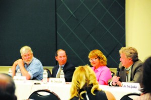 xecutive director of the Kenai River Sportfishing Association, expresses concerns about federal land management policies on the Kenai Peninsula during a field hearing with Sen. Lisa Murkowski, R-Alaska, at the Challenger Learning Center of Alaska in Kenai, Alaska on May 31. Gease was one of a panel of five state and local leaders joining Murkowski to offer testimony on conflicts they saw in federal land management policies. From left are Chris Maisch, state forester and director of the Alaska Division of Forestry; Mike Navarre, Kenai Peninsula Borough mayor; Cindy Clock, executive director of the Seward Chamber of Commerce; Gease, and Ted Spraker (not seen in photo), who represented the Kenai chapter of Safari Club International.