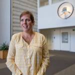 Angela Rodell, Executive Director of the Alaska Permanent Fund Corporation, speaks about the positive results of the fund this year at the APFC office on Thursday, July 26, 2018. (Michael Penn | Juneau Empire)