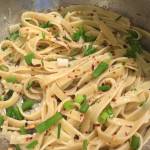 Magic Kingdom halibut piccata with fettucine was inspired by a recipe for swordfish by Sam Sifton in the New York Times. (Photo by Teri Robl)