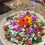Big, colorful salads made with fresh ingredients from the garden are a summer staple. (Photo by Teri Robl)