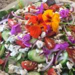 Big, colorful salads made with fresh ingredients from the garden are a summer staple. (Photo by Teri Robl)