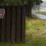 A Jerry Nankervis for state house election sign on Mendenhall Loop Road on Friday, Aug. 24, 2018. Alaska statute states signs on private or commercial property cannot be located within 660 feet of a state-maintained road or with the purpose of their message being read from the main traveled way. (Michael Penn | Juneau Empire)