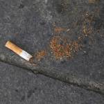 A cigarette butt lies on a street in New York, U.S., May 10, 2017. REUTERS/Shannon Stapleton