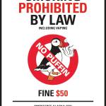 On Oct. 1, 2018, Alaska businesses will be required to put up signs like this available from the State of Alaska to indicate that workplaces are now smoke-free. (Image provided, State of Alaska)