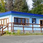 The distinctive blue building of Barbs Video on Main Street is seen in this photo taken Sept. 22, 2018, in Homer, Alaska. (Photo by Michael Armstrong/Homer News)