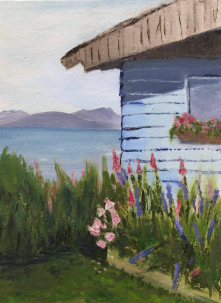 A watercolor painting by Cindy Nelson on exhibit at Ptarmigan Arts. (Photo provided)