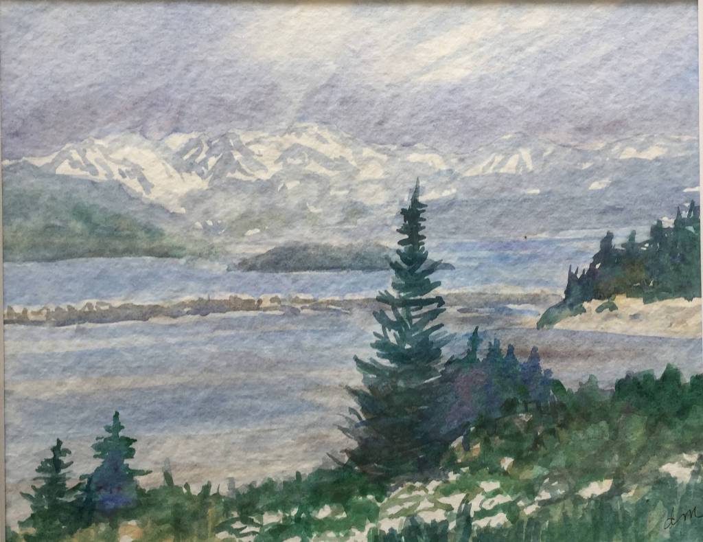 A watercolor painting by Donna Martin on exhibit at Ptarmigan Arts. (Photo provided)
