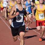 Soldotnas Bradley Walters approaches the finish of the Division I boys race Saturday at the ASAA state cross-country running championships at the Bartlett Trails in Anchorage. (Photo by Joey Klecka/Peninsula Clarion)