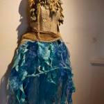 Keren Lowells Full Fathom Five, part of her show at Bunnell Street Arts Center as seen at the First Friday, Oct. 6, 2018, opening in Homer, Alaska. The title refers to a line in Willam Shakespeares The Tempest: Full fathom five thy father lies. Many of Lowells garments have poetic references. (Photo by Michael Armstrong/Homer News)