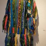 Keren Lowells Ric-Rac Potluck Tunic, part of her show at Bunnell Street Arts Center as seen at the First Friday, Oct. 6, 2018, opening in Homer, Alaska. (Photo by Michael Armstrong/Homer News)