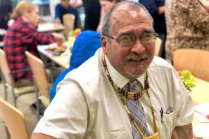 Eli Darien, is one of the first graduates of the Kenaitze Indian Tribes Henu Community Wellness Court program, on Friday, Oct. 19, 2018, in Kenai, AK. (Photo by Victoria Petersen/Peninsula Clarion)