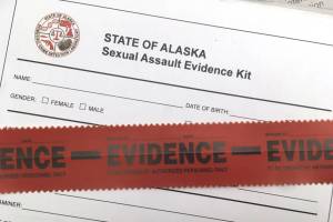 An unused sexual assault evidence kit, colloquially known as a rape kit, is seen Friday, Nov. 2, 2018. (James Brooks | Juneau Empire file)                                An unused sexual assault evidence kit, colloquially known as a rape kit, is seen Friday, Nov. 2, 2018. (James Brooks | Juneau Empire file)