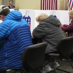 Homer residents cast their votes in the 2018 midterm election Tuesday, Nov. 6, 2018 at Homer City Hall in Homer, Alaska. (Photo by Megan Pacer/Homer News)