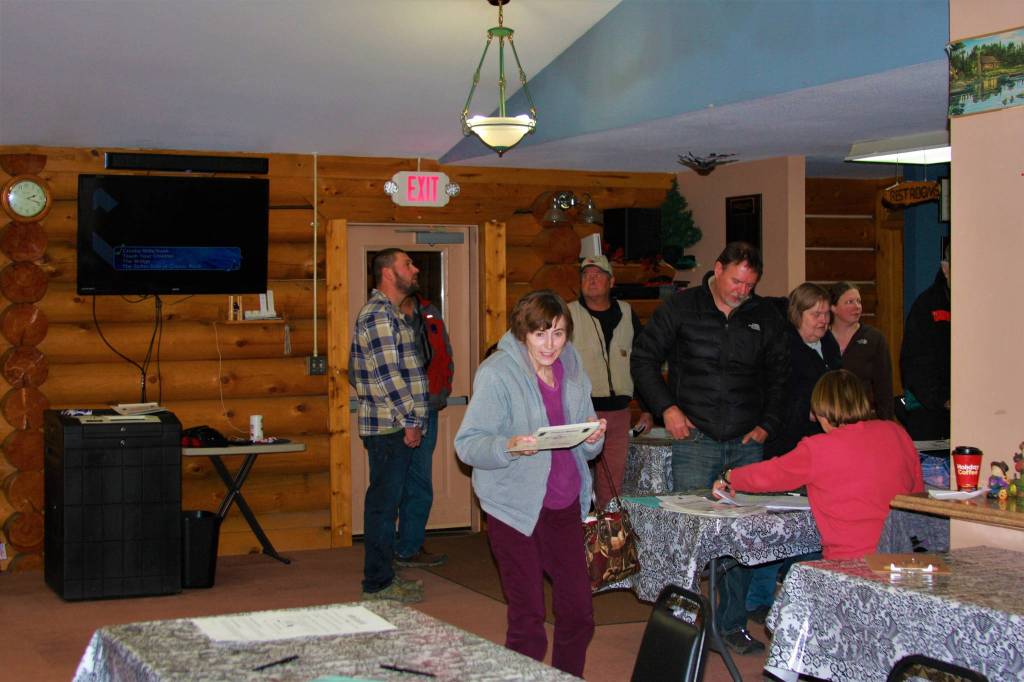 Anchor Point residents continue to file in to their polling place at the Anchor Point Senior Center to cast their ballots for the highly-anticipated midterm elections on Tuesday, Nov. 6, 2018, in Anchor Point, Alaska. )Photo by Delcenia Cosman)