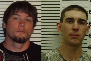 <span class="neFMT neFMT_PhotoCredit">Photo courtesy Homer Police</span>                                Travis Catron, left, and Niko Mogar in undated booking photos.