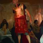 Craig Phillips wears Keren Lowells Ozymandias at the 2018 Wearable Arts on Nov. 17, 2018, in Homer, Alaska. (Photo by Michael Armstrong/Homer News)