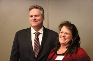 <span class="neFMT neFMT_PhotoCredit">AP Photo/Mark Thiessen</span>                                Alaska Gov.-elect Mike Dunleavy, left, poses with Corri Feige, whom Dunleavy named Wednesday, Nov. 14, 2018, during a speech in Anchorage, Alaska, as his commissioner of Natural Resources. Feige has spent her career working in the energy sector, including as a geophysicist and consultant and in management-level positions.