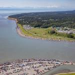 An aerial photograph from The Kenai River: An Aerial Perspective by Homer photographer Ian Reid. Reid released the book, which is available on demand, in November. (Photo courtesy Ian Reid)