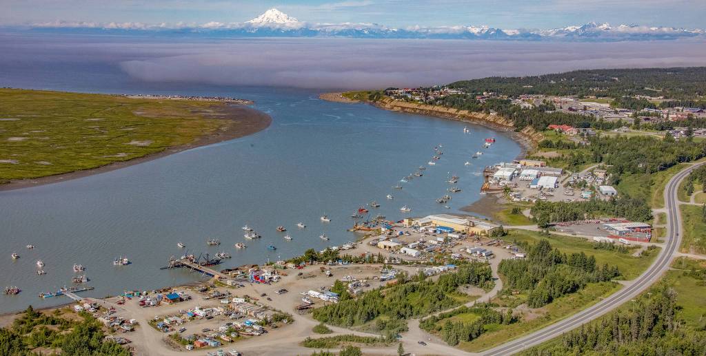 An aerial photograph from The Kenai River: An Aerial Perspective by Homer photographer Ian Reid. Reid released the book, which is available on demand, in November. (Photo courtesy Ian Reid)