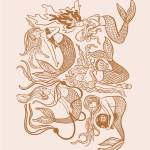 A design by Emma Teal Laukitis, part of her show on display at Grace Ridge Brewery in Homer, Alaska, for December 2018. (Photo provided)