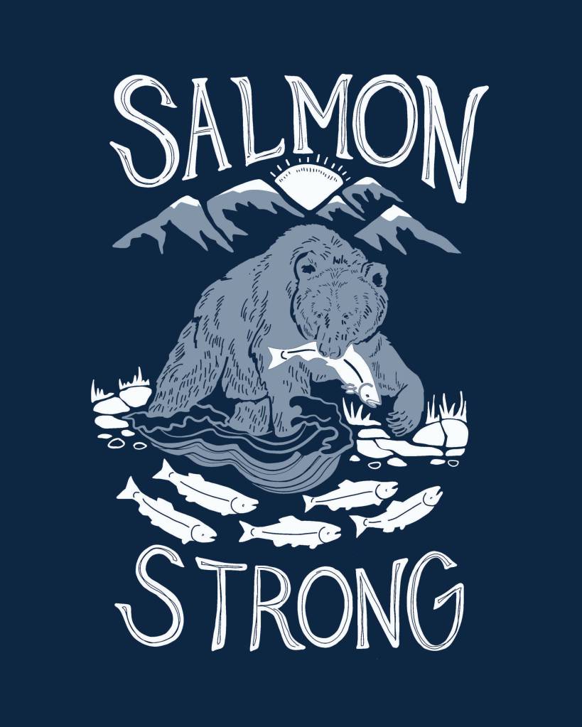 A design by Emma Teal Laukitis, part of her show on display at Grace Ridge Brewery in Homer, Alaska, for December 2018. (Photo provided)