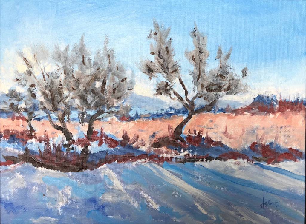 One of Diane Spence-Chormans paintings on display at Fireweed Gallery in Homer, Alaska. (Photo provided)