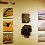 Some of the works in Bunnell Street Arts Centers 10x10 show in Homer, Alaska. (Photo by Michael Armstrong/Homer News)