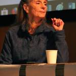 Terry Epperson Harrington presents with her fellow homesteaders during Homestead Kids: Tales from the North Fork on Thursday, Dec. 13, 2018 at the Alaska Islands and Oceans Visitor Center in Homer, Alaska. (Photo by Megan Pacer/Homer News)