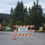 Crews with Clark Management of Anchor Point work on the Greatland Street extension near Sav-U-More on Wednesday, Aug. 1, 2018, in Homer, Alaska. The almost $600,000 project will connect Pioneer Avenue and the Homer Bypass through Greatland Street. (Homer News file photo)