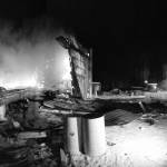 Kachemak Emergency Services firefighters respond to a shop fire off Basargin Road near Homer, Alaska, on Jan. 10, 2019. (Photo provided)