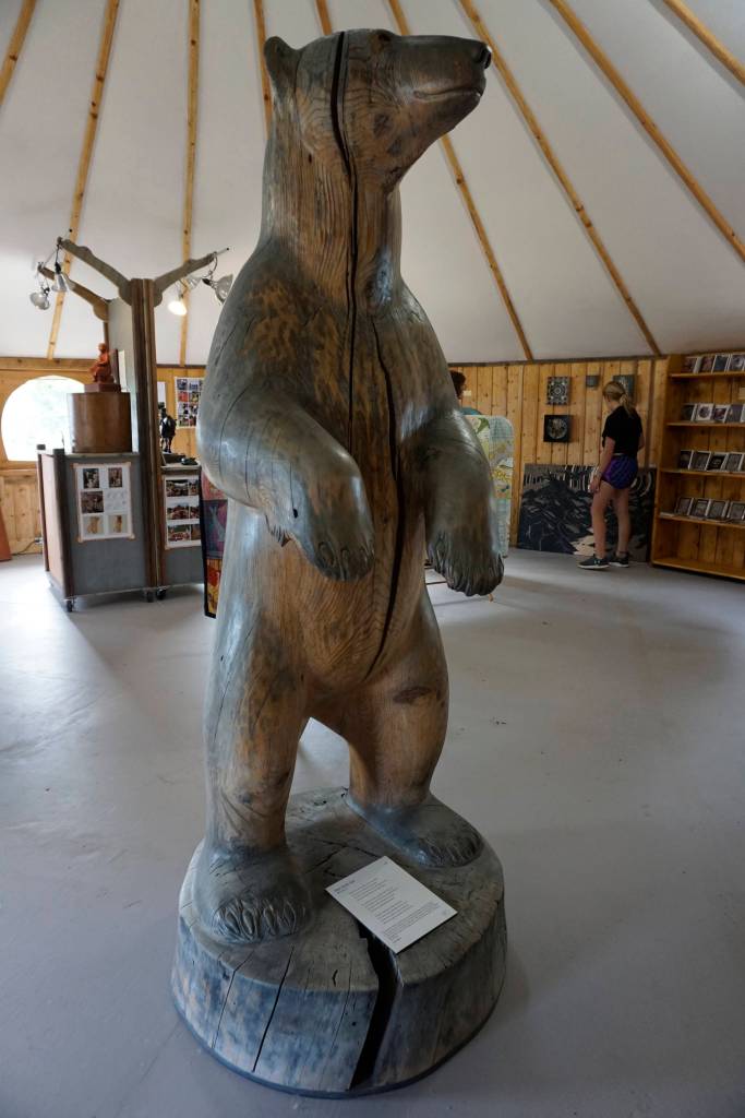 The Dean familys Creative Fire studios on Waterman Road includes their gallery, as seen here on a garden tour in July 2018 near Homer, Alaska. (Photo by Michael Armstrong/Homer News)