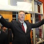 In this Nov. 6, 2018, file photo, Alaska Republican gubernatorial candidate Mike Dunleavy enters a campaign party as polls close on election day in Anchorage, Alaska. Alaskas new governor is heading into his first legislative session, where hell try to implement campaign promises on some politically thorny issues. (AP Photo/Michael Dinneen, file)