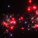 Fireworks explode in the sky above Mariner Park on New Years Eve, Dec. 31, 2018 in Homer, Alaska. (Photo by Megan Pacer/Homer News)