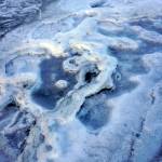 Ice covers the outflow of the Mariner Park Slough on Tuesday, Jan. 8, 2019, in Homer, Alaska. (Photo by Michael Armstrong/Homer News)