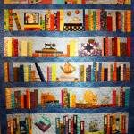 Ruby Nofzigers On a Bookshelf quilt, one of the works in the 9 Women / 9 Quilts show that opened last Friday, Feb. 1, 2019, at the Homer Council on the Arts, in Homer, Alaska. (Photo by Michael Armstrong/Homer News)