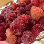 Strawberries and raspberries picked at their peak of perfection, popped into the freezer to be savored throughout the long, dark winter months. What better reason to garden? (Photo by Cecilia Fitzpatrick)