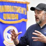 Photo by Michael Penn/Juneau Empire                                Robb Arnold, chief purser on the Alaska Marine Highways Malaspina ferry, talks about the proposed cuts to the ferry system on Friday, Feb. 22.