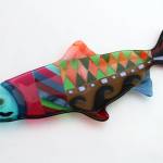 Fused glass art by Nicole Cavalier on display at Ptarmigan Arts. (Photo provided)