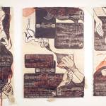 Anna Pidgornas Snow White, made of linoleum cuts and hand-made elements of yarn, watercolor and crafted paper. (Photo provided)