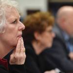 In this file photo, Rep. Louise Stutes, R-Kodiak, listens in a House Labor and Commerce Committee on Wednesday, March 6, 2019 in Juneau, Alaska. (Michael Penn | Juneau Empire)