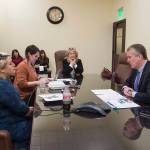 U.S. Sen. Dan Sullivan, R-Alaska, speaks during an interview with the Juneau Empire at the Capitol on Thursday, Feb. 21, 2019. (Michael Penn | Juneau Empire)
